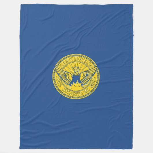 Vlag van Atlanta, Georgia Fleece Blanket Deken (Voorkant)