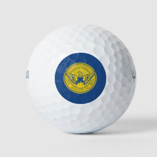 Vlag van Atlanta, Georgia Golf Balls Golfballen (Voorkant)
