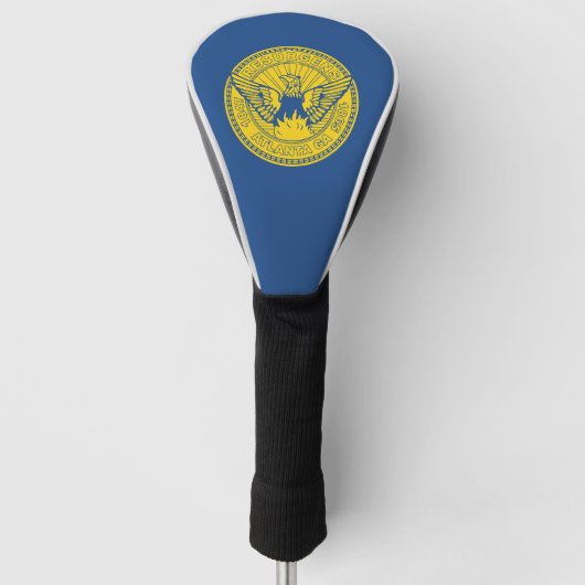 Vlag van Atlanta, Georgia Golf Head Hoesje Golfheadcover (Voorkant)