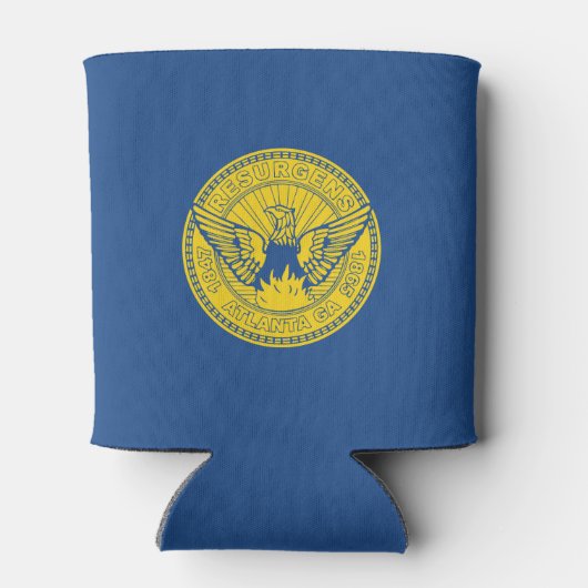 Vlag van Atlanta, Georgia Koelbox Blikjeskoeler (Achterkant)