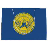 Vlag van Atlanta, Georgia Large Gift Bag Groot Cadeauzakje (Achterkant)