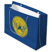 Vlag van Atlanta, Georgia Large Gift Bag Groot Cadeauzakje (Voorkant Gekanteld)