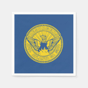 Vlag van Atlanta, Georgia Paper Napkins Servet