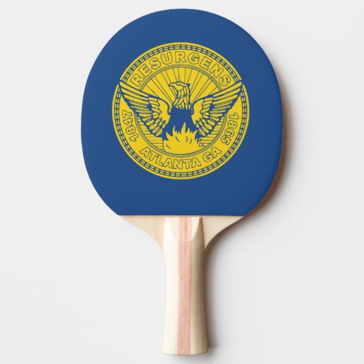 Vlag van Atlanta, Georgia Ping Pong Paddle Tafeltennisbatje (Voorkant)
