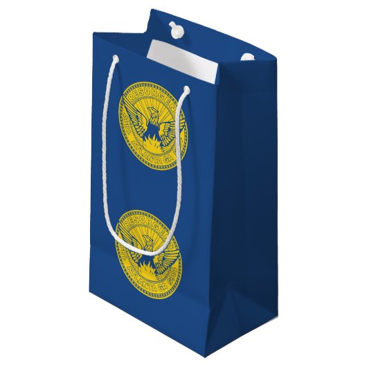 Vlag van Atlanta, Georgia Small Gift Bag Klein Cadeauzakje (Voorkant Gekanteld)