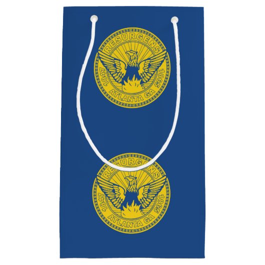 Vlag van Atlanta, Georgia Small Gift Bag Klein Cadeauzakje (Voorkant)