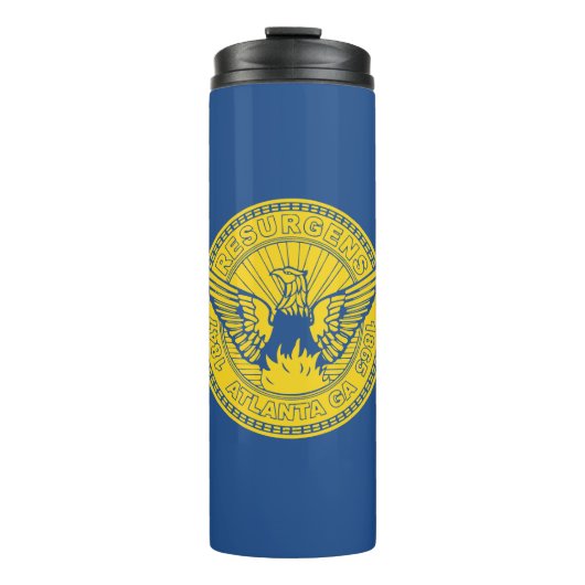 Vlag van Atlanta, Georgia Thermal Tumbler Thermosbeker (Voorkant)