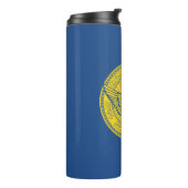 Vlag van Atlanta, Georgia Thermal Tumbler Thermosbeker (Gedraaid links)