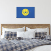 Vlag van Atlanta (Georgia, VS) Canvas Afdruk (Insitu (Slaapkamer))