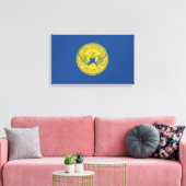 Vlag van Atlanta (Georgia, VS) Canvas Afdruk (Insitu (Woonkamer))