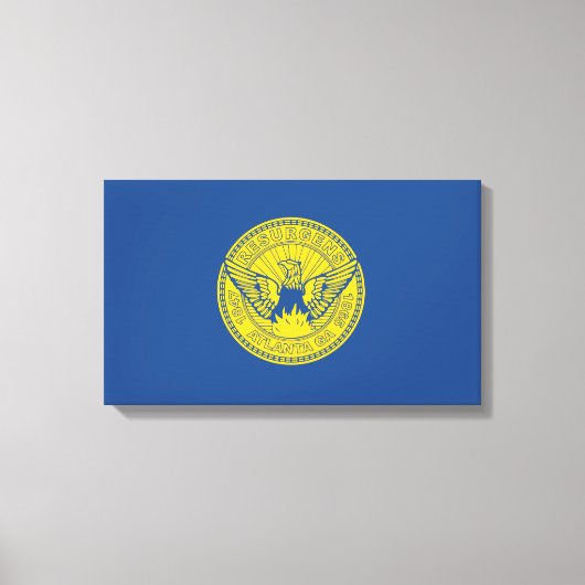 Vlag van Atlanta (Georgia, VS) Canvas Afdruk (Voorkant)