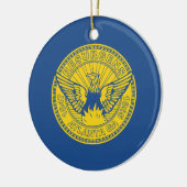 Vlag van Atlanta (Georgia, VS) Keramisch Ornament (Links)