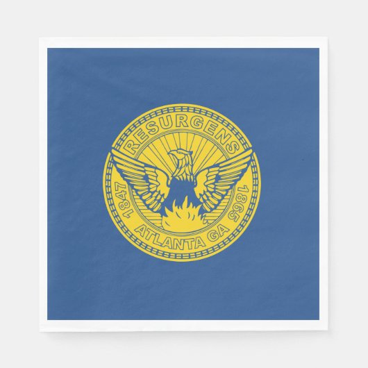 Vlag van Atlanta (Georgia, VS) Servet (Voorkant)