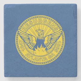 Vlag van Atlanta (Georgia, VS) Stenen Onderzetter