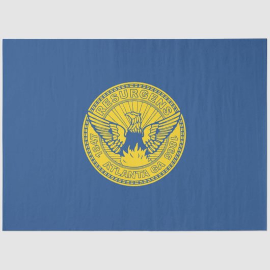Vlag van Atlanta (Georgia, VS) Tissuepapier (Voorkant)