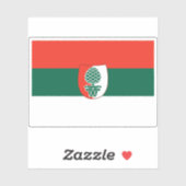 Vlag van Augsburg, Duitsland Sticker (Vel)