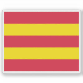Vlag van Aust-Agder, Noorwegen Sticker