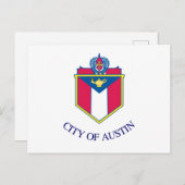 Vlag van Austin, Texas Briefkaart (Voorkant / Achterkant)