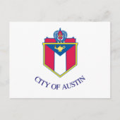 Vlag van Austin, Texas Briefkaart (Voorkant)