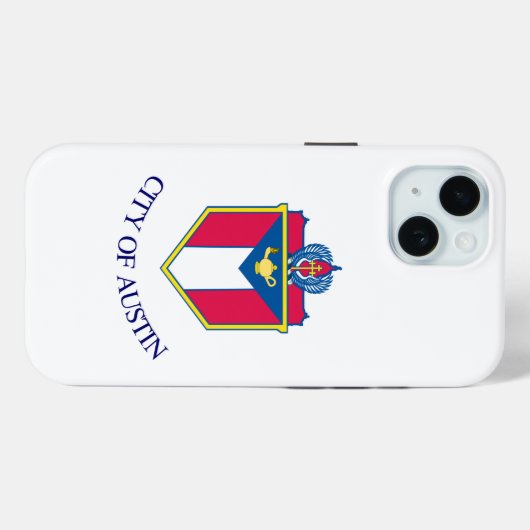 Vlag van Austin, Texas Case-Mate iPhone Case (Achterkant (horizontaal))