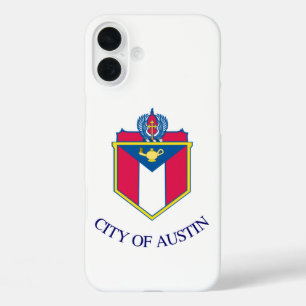 Vlag van Austin, Texas iPhone 16 Plus Hoesje