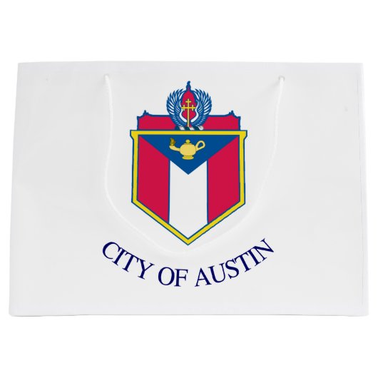 Vlag van Austin, Texas Groot Cadeauzakje (Voorkant)