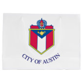 Vlag van Austin, Texas Groot Cadeauzakje (Achterkant)