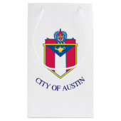 Vlag van Austin, Texas Klein Cadeauzakje (Achterkant)