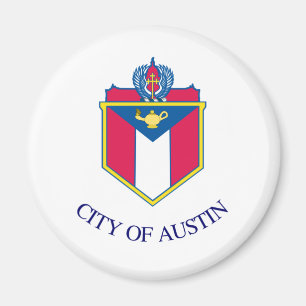 Vlag van Austin, Texas Magneet
