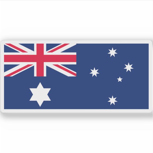 Vlag van Australië (1903-1908) Sticker (Voorkant)