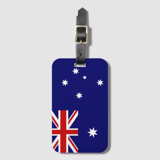 Vlag van Australië Bagagelabel (Voorkant (verticaal))