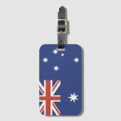 Vlag van Australië Bagagelabel (Voorkant (verticaal))