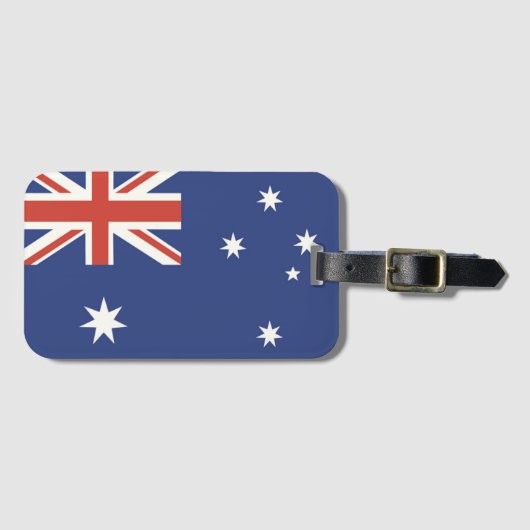 Vlag van Australië Bagagelabel (Voorkant (horizontaal))