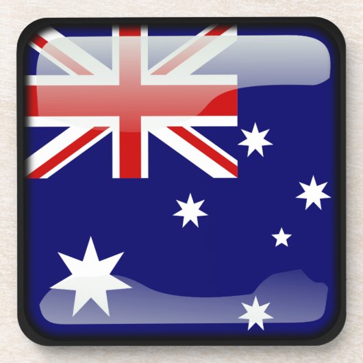 Vlag van Australië Bier Onderzetter (Voorkant)