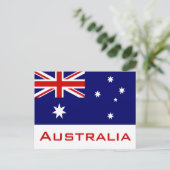 Vlag van Australië Briefkaart (Staand voorkant)