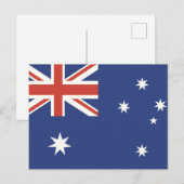 Vlag van Australië Briefkaart (Voorkant / Achterkant)