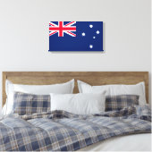 Vlag van Australië Canvas Afdruk (Insitu (Slaapkamer))