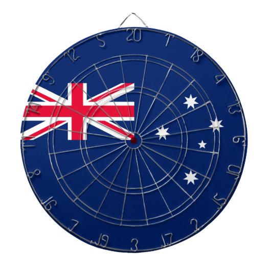Vlag van Australië Dartbord (Voorkant)
