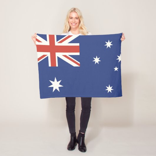 Vlag van Australië Fleece Deken (In situ)