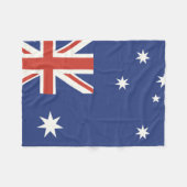 Vlag van Australië Fleece Deken (Voorkant (Horizontaal))