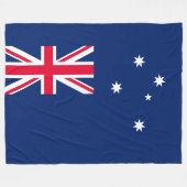 Vlag van Australië Fleece Deken (Voorkant (Horizontaal))