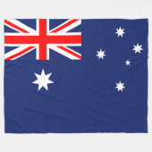 Vlag van Australië groot Fleece Deken (Voorkant (Horizontaal))