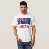 Vlag van Australië (Grunge look) T-shirt (Voorkant volledig)