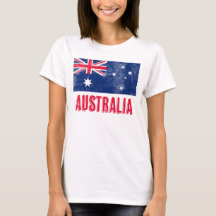 Vlag van Australië (Grunge look) T-shirt