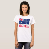 Vlag van Australië (Grunge look) T-shirt (Voorkant volledig)