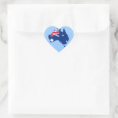 vlag van australië hart sticker (Tas)
