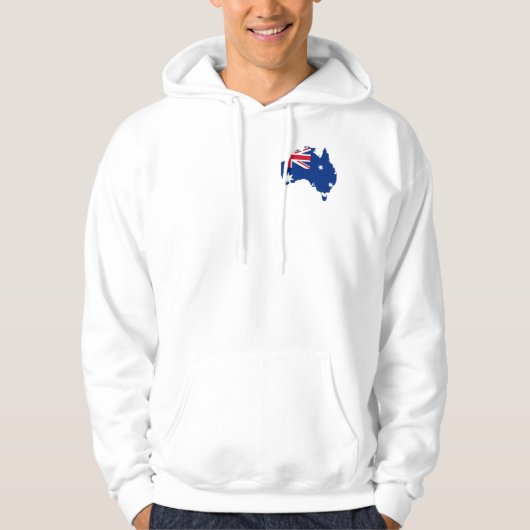 vlag van australië hoodie (Voorkant)