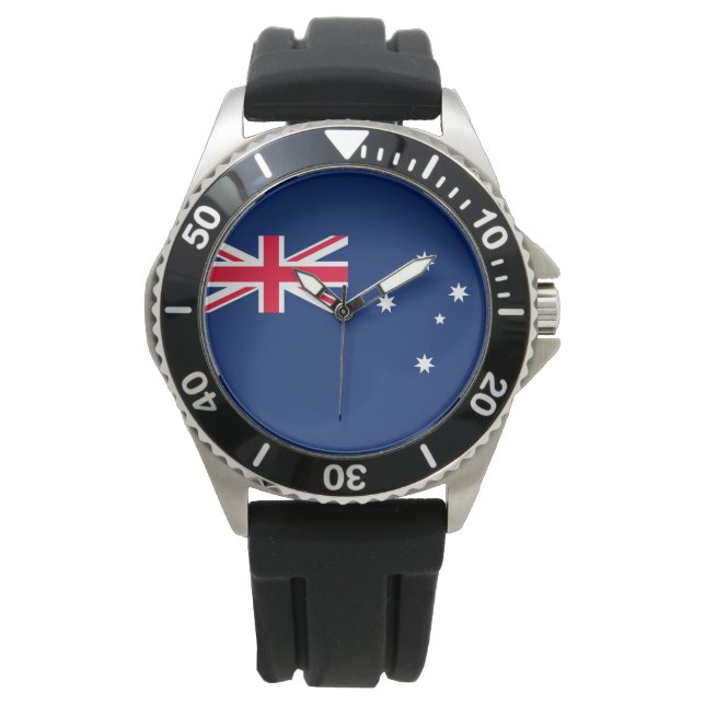 Vlag van Australië Horloge (Voorkant)