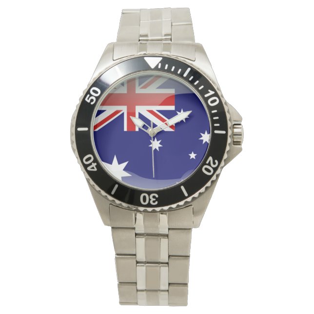 Vlag van Australië Horloge (Voorkant)