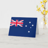 Vlag van Australië Kaart (Gele Bloem)